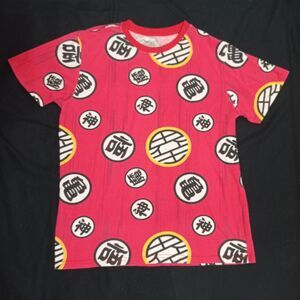 DRAGON BALL Z LOGO Size M Shirt ALL OVER PRINT DOUBLE-SIDED COLLAGE